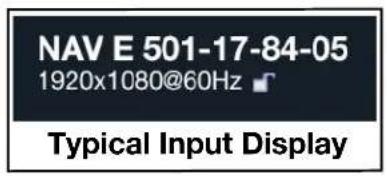 NAV E 501-17-84-05 1920x1080@60Hz Typical Input Display