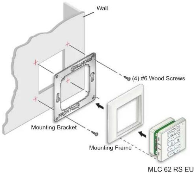 Wall (4) #6 Wood Screws Mounting Bracket Mounting Frame MLC 62 RS EU