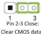 BIOSTAR A68N-2100E - JCMOS1: Clear CMOS Jumper - 3