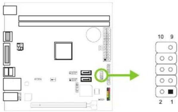 BIOSTAR A68N-2100E - COM: 串行端口 - 1