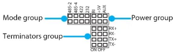StarTech.com ICUSB234854I - Jumper group settings - 1