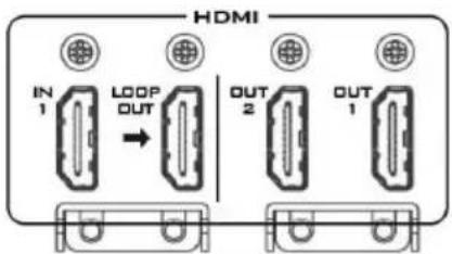 HDMI IN 1 LOOP OUT OUT 2 OUT 1