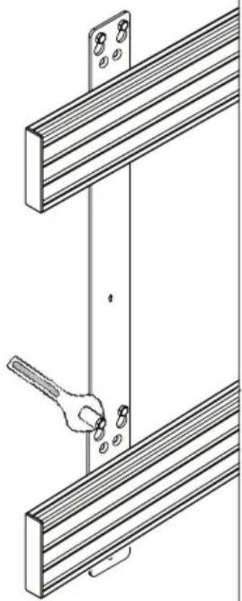 B-Tech BT9908 - Fix Mounting Rail to the Wall - 3