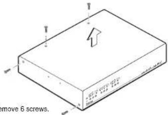 Remove 6 screws.