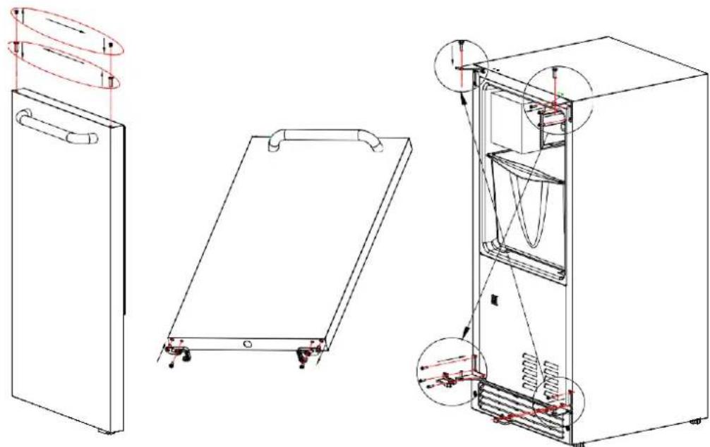 Summit BIM271OS - REVERSING THE DOOR SWING - 1