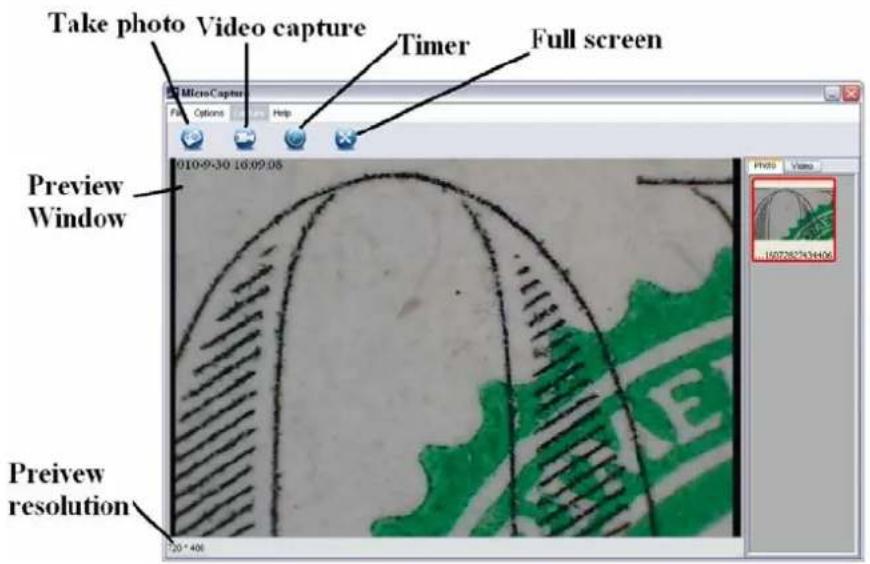 Take photo Video capture Timer Full screen Preview Window Preivew resolution