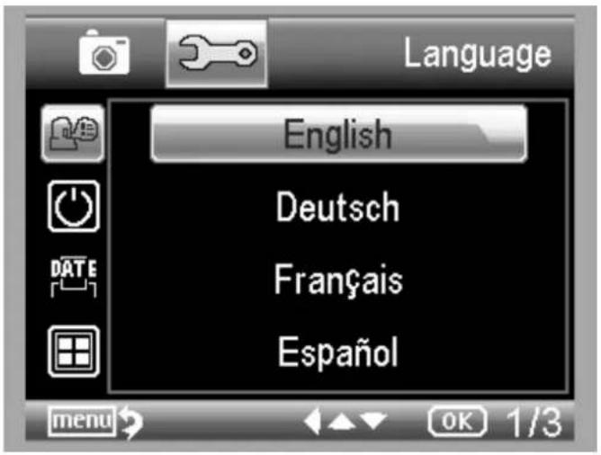 Language English Deutsch Français Español