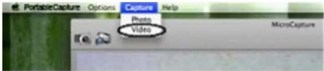 PortableCapture Options Capture Help Photo Video MicroCapture