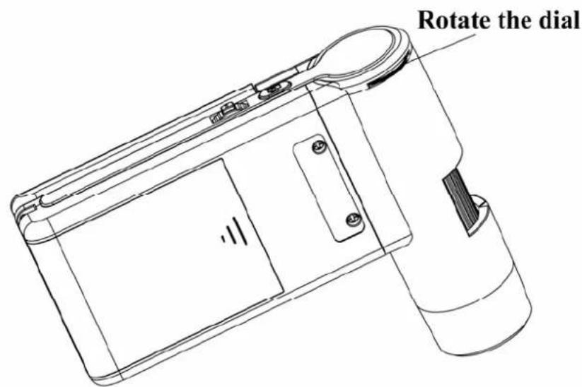 Rotate the dial