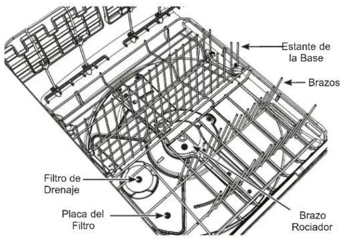 Estante de la Base Brazos Filtro de Drenaje Placa del Filtro Brazo Rociador