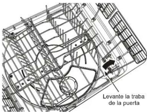 Levante la trab de la puerta