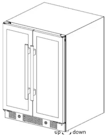 EDGESTAR CWB1760FD - Leveling the Refrigerator - 1