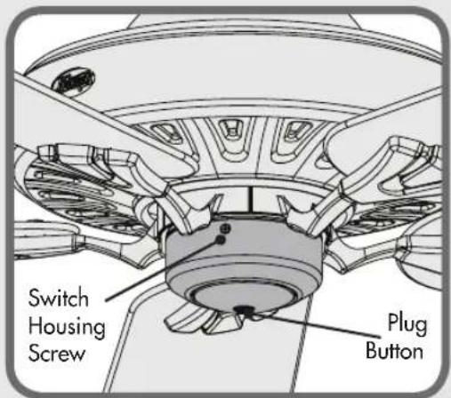 Switch Housing Screw Plug Button