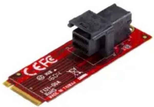 StarTech.com M2E4SFF8643 - U.2 (SFF-8643) to M.2 PCI Express 3.0 x4 Host Adapter Card for 2.5" U.2 NVMe SSDs - 1