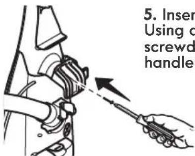 5. Insert Using o screwd handle
