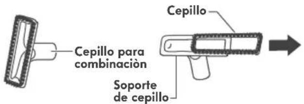 Cepillo para combinación Soporte de cepillo Cepillo