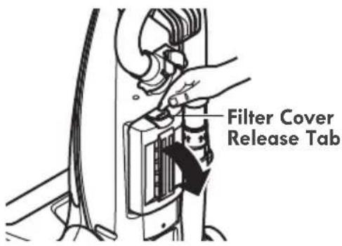 Filter Cover Release Tab