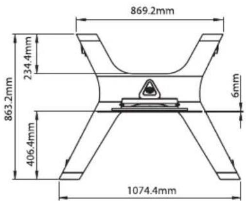869.2mm 234.4mm 863.2mm 406.4mm 1074.4mm 6mm