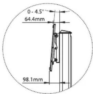 0 - 4.5° 64.4mm 98.1mm