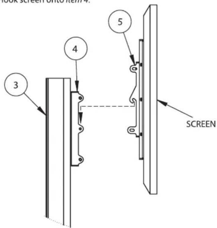 look screen onto item/4. 3 4 5 SCREEN