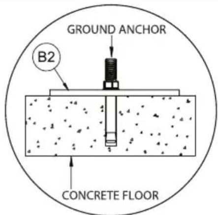 GROUND ANCHOR B2 CONCRETE FLOOR