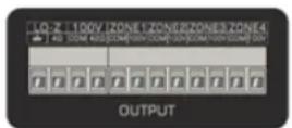 Audibax Zone 360 BT - Loudspeaker output connections (Terminal block connectors) - 1