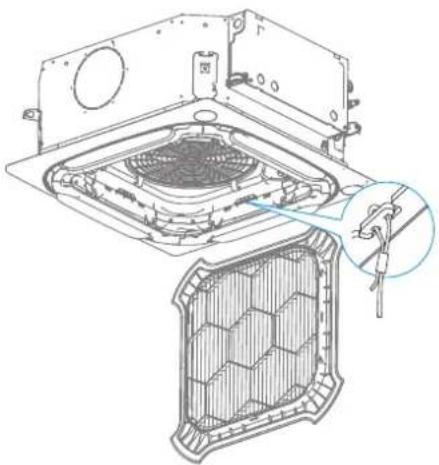 MIDEA MIH63Q4CHN18 - Install the air inlet grille - 1