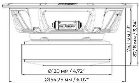 76,1 MM / 3" 82,18 MM / 3,24" Ø120 MM / 4,72" Ø154,26 MM / 6,07"