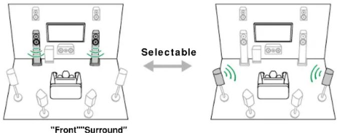 "Front""Surround" Selectable