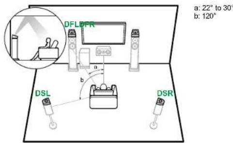 a: 22° to 30° b: 120° DFL8FR a b DSL DSR