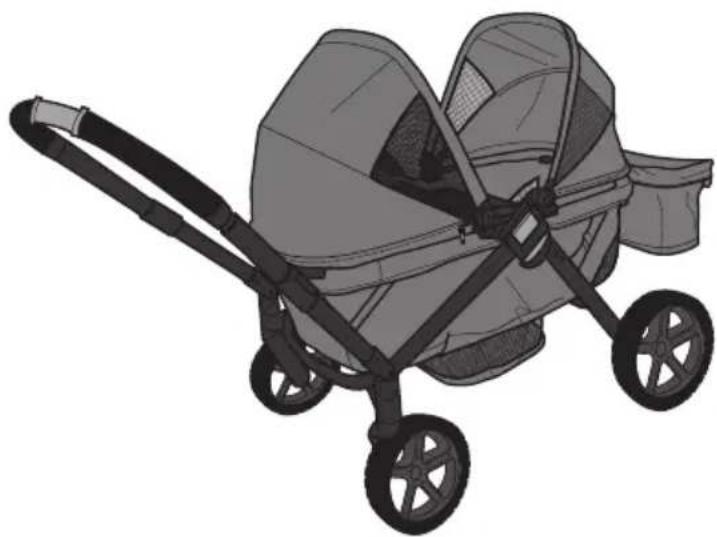 Evenflo Pivot Xplore Dreamz - STROLLER MODE, WAGON MODE OR BASSINET MODE. - 2
