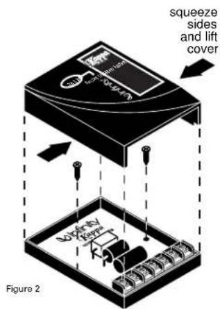 squeeze sides and lift cover Figure 2