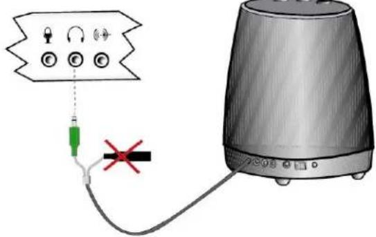 Diagram showing wireless device connections with labeled icons and a red X mark indicating a fault or failure point.