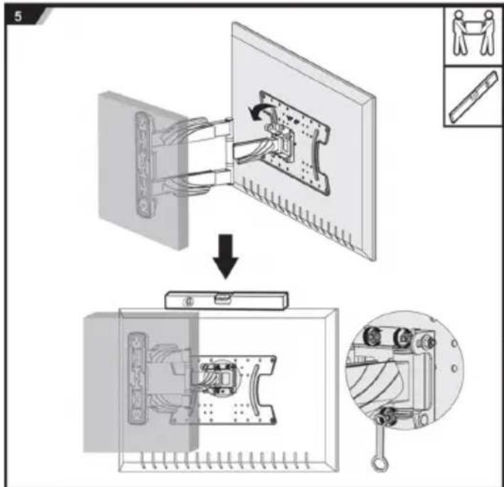 Diagram illustrating the process of a device's internal components, showing assembly and disassembly steps with labeled parts and an inset photo of a tool.