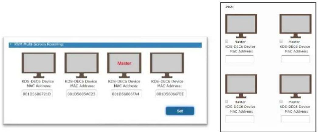 Kramer WP-EN6 - To configure KVM / KVM Roaming setup: - 3