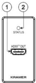 1 2 STATUS HDMI™ OUT KRAMER