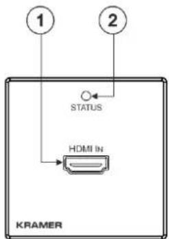 1 2 STATUS HDMI IN KRAMER