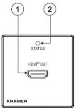 1 2 STATUS HDMI™ OUT KRAMER
