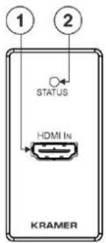 1 2 STATUS HDMI IN KRAMER