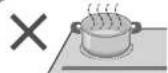 PANASONIC KY-E227E - To avoid damage to the cookware - 1