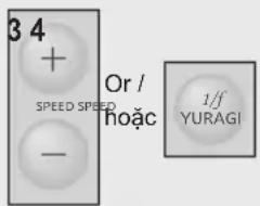 3 4 + SPEED SPEED - Or I hoàc 1/f YURAGI