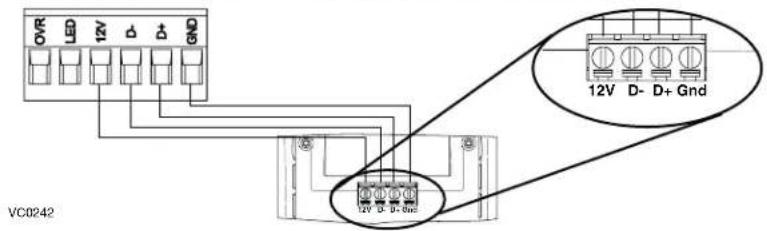12V D- D+ Gnd 12V D- D+ Gnd VC0242