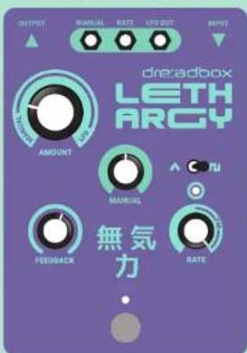 OUTPUT MANUAL RATE LFD OUT INPUT dreadbox LETH ARCY AMOUNT MANUAL HEAVY FEEDBACK RATE 無気力