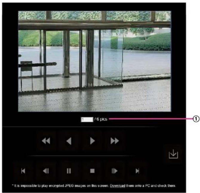 1 / 6 pics ① *It is impossible to play encrypted JPEG images on this screen. Download them onto a PC and check them.
