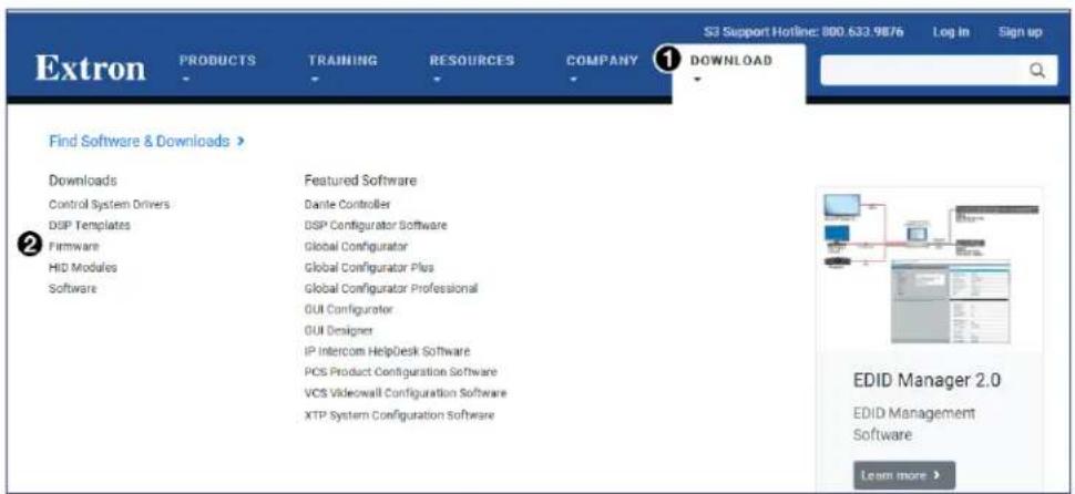 Extron PRODUCTS TRAINING RESOURCES COMPANY 1 DOWNLOAD Find Software & Downloads > Downloads Control System Drivers DSP Templates Firmware HID Modules Software Featured Software Dante Controller DSP Configurator Software Global Configurator Global Configurator Plus Global Configurator Professional GUI Configurator GUI Designer IP Intercom HelpDesk Software PCS Product Configuration Software VCS Videowall Configuration Software XTP System Configuration Software EDID Manager 2.0 EDID Management Software Learn more >
