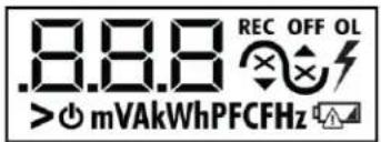 .8.8 REC OFF OL > mVAkWhPFCFHz