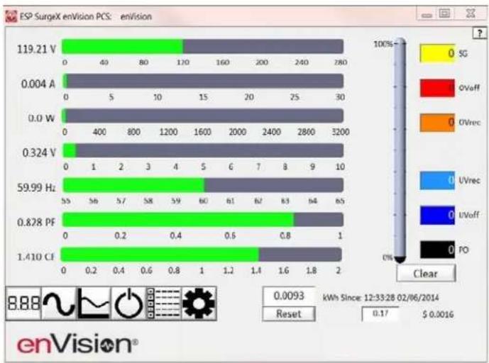 SurgeX enVision - a. Multimeter Mode - 1