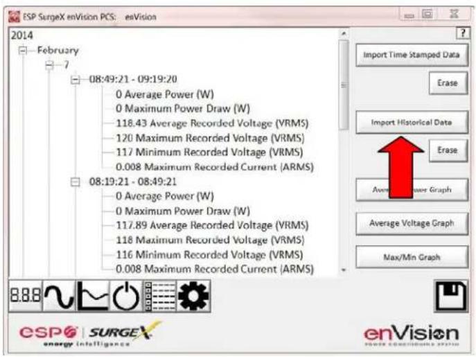 ESP SurgeX enVision PCS: enVision 2014 February 7 08:49:21 - 09:19:20 0 Average Power (W) 0 Maximum Power Draw (W) 118.43 Average Recorded Voltage (VRMS) 120 Maximum Recorded Voltage (VRMS) 117 Minimum Recorded Voltage (VRMS) 0.008 Maximum Recorded Current (ARMS) 08:19:21 - 08:49:21 0 Average Power (W) 0 Maximum Power Draw (W) 117.89 Average Recorded Voltage (VRMS) 116 Maximum Recorded Voltage (VRMS) 116 Minimum Recorded Voltage (VRMS) 0.008 Maximum Recorded Current (ARMS)