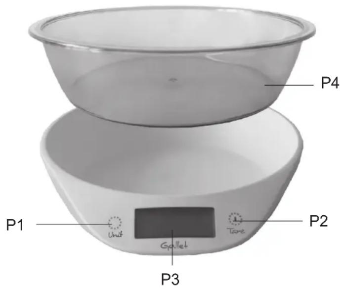 P1 Unit Gallet P3 P2 Tube P4