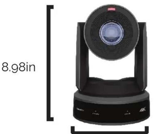PTZ Optics PT30X-LINK-4K-WH - Dimensions - 2